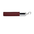 4' Maroon Naugahyde Rope W/ Polished Chrome Snap Hooks